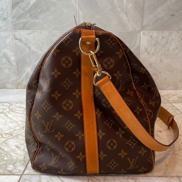 SOLD⚜️Louis Vuitton Monogram Keepall 55 Bandouliere - Picture 5 of 12
